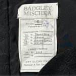Badgley Mischka Women’s 6 Black Lace Bustier Top Rhinestone Button Back Dress Photo 7