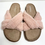 Treasure & Bond Davina Faux Shearling Slide Sandals Size 6 Photo 0