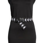 Kappa Logo Belt Mini Dress Size Extra Small Black Athleisure Sporty Streetwear Photo 0
