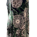 No brand or size tags on this cute multi green print dress szS/M GUC Photo 0