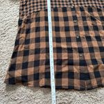 Beach Lunch Lounge Womens Tunic Buffalo Check Plaid Long Sleeve Size XL Photo 8