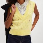 Free People #185 NWT Plumeria Floral Vest in Seeking Sunshine Combo Photo 2