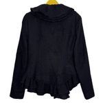 Anthropologie Ruffled Boucle Jacket Size 4 Coquette Romance Whimsigoth Vamp Y2K Photo 3