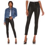 7 For All Mankind Snakeskin Jeggings Black SZ 26 Photo 1