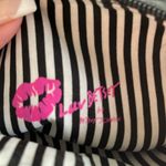 Betsey Johnson Luv  Black w/ Red & Pink Rose Crossbody Bag Purse Chain Strap Photo 4