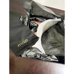 Maje Patent Leather Block Heel Sandals Rhinestone Ankle Strap Rose Blush 40 Photo 15