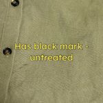 Tuckernuck Med Olive Steele Button Up Utility Blouse Shirt Linen Blend Forest Photo 5