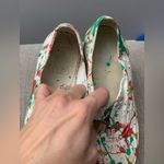 Vans Christmas  Classics Sneakers Paint Splatter Christmas DIY Red Green Size 8 Photo 1