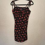 Nasty Gal NWT Bright Floral Ruched Bust Tie Shoulder Mini Dress Size 6 Photo 1