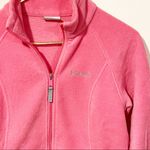 Columbia Womens Medium Pink Full Zip Fleece Jacket Sweatshirt Photo 1