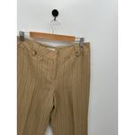 Ann Taylor Loft DressPants Women 8 Tan Striped Linen Blend Slacks Trousers Loose Photo 3