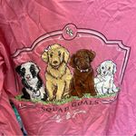 Lily Grace  T Shirt Pink long Sleeve Pocket "Squad Goals" Puppies sz small Photo 2