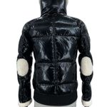 SAM. Ellie Down Jacket Caviar Black Puffer Bomber Shearling Outdoors Coat Size M Photo 2