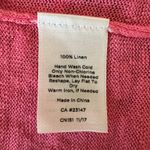 Talbots New  Woman’s Pink Sweater notched neck tie 3/4 length sleeves, Sz MP Photo 8