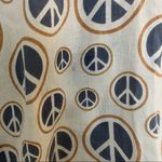 Gretchen Scott  Peace Sign V Neck Cotton Tunic. Size Small Photo 5