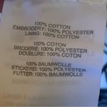 J.Crew  size 6 embroidered floral mini pencil cotton white navy skirt. Photo 5