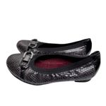 Munro  Flats Size 6.5‎ Ivy II Black Snake Slip On Flexible Photo 1