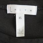 Leith  Short Sleeve Blouse, Crew Neck Stretch Jersey Top Womens XS Black NWOT Photo 2
