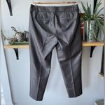 J.Crew Gunmetal Gray Silver Crop Straight Leg Trouser Dress Pant Size 4 NWOT Photo 3