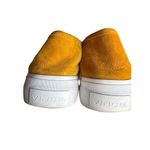 Vince Copley Shoes Women's sz 8 Mustard Yellow White Suede Platform Low Lace Up Photo 2