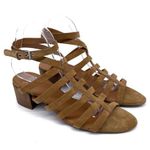Franco Sarto Finesse Gladiator Suede Sandal Tan 9 Photo 0