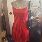 Victoria's Secret Elegant Red Spaghetti Strap Dress Photo 4