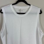 Quince  Cotton Modal Muscle Tank High Neck‎ White Size XL Photo 6