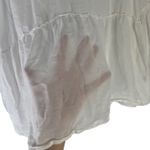 Revolve Maven West Women's Size XS White Sheer Ruffle Flowy Tiered Blouse Photo 8