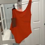 Girlfriend Collective (NWT) Oasis One Shoulder One Piece, Koi (Orange), Size XS Photo 6