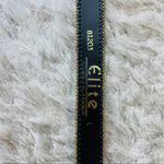 Vintage Woven Striped Belt Gold Bead Trim M L Tan Photo 3