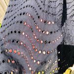 La Blanca  by Rod Beattie Black Babydoll Eyelet Swim Cover Up Dress S Photo 7