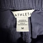 Athleta Cabo Linen Textured Wide Leg Pant Womens Navy Stripe Size Medium Photo 8