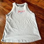 Nike Dri-Fit Tank Top Women's Medium Gray Cotton Just Do It Crew Neck Pullover Photo 0