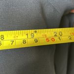 Carmen Marc Valvo NWT  navy sheer ls blouse with gold button and ruffle detail. Photo 9