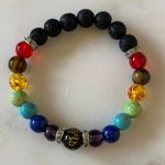 Elegant Multicolor Beaded Bracelet Red Photo 0