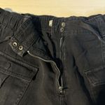 ZARA Womens L Baggy Black Cargo Pants Grunge Boho Festival Hippie Lagenlook Photo 3