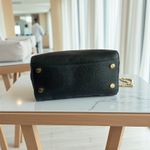 Michael Kors  black Saffiano leather Hamilton East West Studio gold bag tote Photo 4