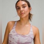 Lululemon Energy Bra Long Line Ribbed Incognito Camo Iris Violet Verbena Size 4 Photo 4