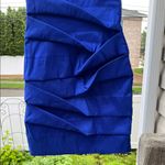 Adrianna Papell Blue Ruched Halter Mini Dress Photo 5