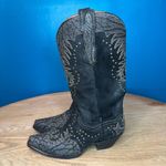 Dan Post  Envy Women’s Western Studded Cowboy Boots Black Leather Size 7.5 Photo 4
