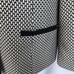 Kasper Separates Black White Abstract Geometric Single Breasted Blazer Size 14 Photo 7