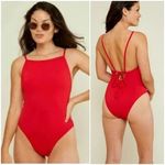 ANDIE NWT Swim The Paloma One Piece Swimsuit Flat Cherry Red Size XS TALL XST Photo 1