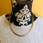 Vintage Gold Tone Flat Chain Necklace Photo 0