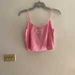 PacSun NWT Pacific Sunwear pink logo crop tank size XL 98 % cotton Photo 1