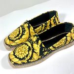 Versace NWB Barocco Print Espadrille 39EU in Nero Photo 8