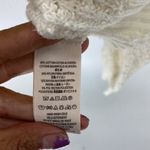Free People By Your Side Sweater Size Cream Cowl Neck Bohemian Oversized open kn Photo 4