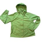 Lauren Ralph Lauren Lime Green Lightweight Windbreaker Hooded Jacket, Sz S Photo 9