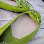 Michael Kors Flats - Green Flats Size 6.5 M - Leather Upper - Cosmetic Issues Photo 11
