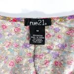 Rue 21 Floral Sleeveless Babydoll Dress Brown Tan Pink Purple M Photo 5