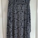 Stylus Paisley Mesh Midi Skirt. Black and White. Size: L/XL Size L Photo 0